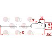 KNEE OPERATED TAP ø 1/2"