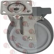 CASTOR PIVOTING PLATE WITH BRAKE image