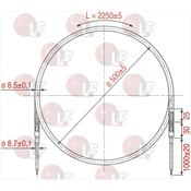 SHEATHED HEAT.ELEM. RSV-225 800W 230V