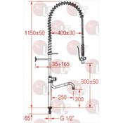 TWO HOLE TAP EURO CLEAN image