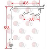 VERTICAL SWIVEL SPOUT WITH TAP 841010/1 image