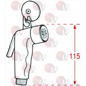 WHITE SHOWER HEAD ø 1/2"M image