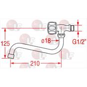 ARTICULATION WITH SPOUT 210 mm image