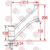 SINGLE-HOLE MIXER WITH LONG LEVER image