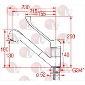 SINGLE-HOLE MIXER WITH LONG LEVER image
