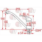 SINGLE-HOLE MIXER WITH SHORT LEVER image