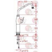 SINGLE HOLE SUPPORT STYL LEVER