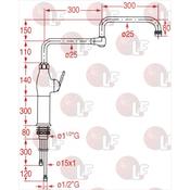 SINGLE HOLE SUPPORT STYL LEVER