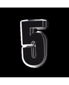 BlackBird Racing Number 5 (3pcs a pack)