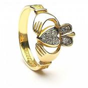 Claddagh Diamant Pflastert