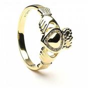 Bague en diamant accentuée Claddagh image