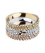 Irischer wulstiger Stapelring mit CZ