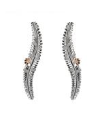 Boucles d'oreilles en argent et or irlandais image