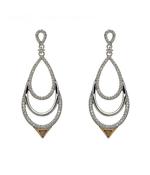 Boucles d'oreilles chandelier irlandais avec CZ image