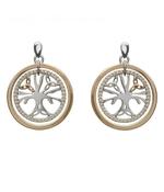 Boucles d'oreilles Arbre de Vie Argent image