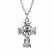 Croix moyenne avec émeraude
