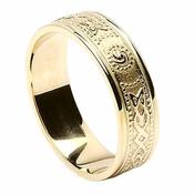 Narrow Gold Ring with Trim image