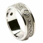 Bague Bouclier en Or Blanc avec Diamants image
