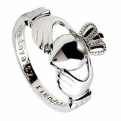 Bague Claddagh en argent pour femme image