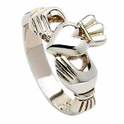 Herren Silber Klassik Claddagh Ring image