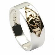 Silver Unisex Claddagh Band image