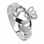 Mittlerer silberner Claddagh Ring