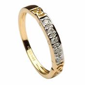 Damen Ewigkeit Knoten Ring mit Diamanten image