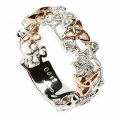 Bague trinitaire en diamant trèfle image