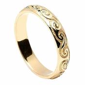 Bande de mariage Spirale celtique