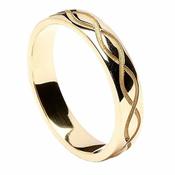 Gravierte Spirale Ehering