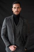 Smoke Herringbone Tweed Jacket with Moleskin Trim — Available to Preorder Now - 44 image