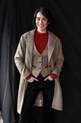 Women's Oak Herringbone Tweed Waistcoat &amp; Vest — Available to Preorder Now - 16 image