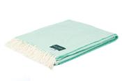Spearmint Herringbone Lambswool Blanket - U image