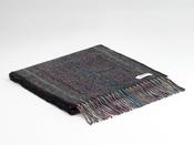 Lambswool Charcoal Rainbow Scarf