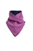 Orchid Herringbone Tweed Snood Scarf with Reversible Velvet - U