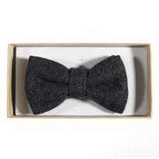 Brown Hopsack Tweed Bow Tie - ONESIZE image