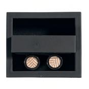 Irish Oatmeal tweed Cufflink - ONESIZE