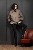 Women's Fawn Tweed Aviator Jacket - L image