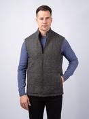 Smoke Herringbone Tweed Bodywarmer With Linen Trim — Available to Preorder Now - 52 image