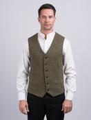  The Parnell Moss Green Tweed Waistcoat &amp; Vest - 46