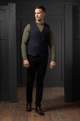 Ryan Navy Twill Tweed Waistcoat &amp; Vest - 50 image