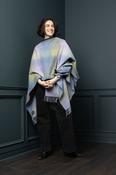 Women's Heather Check Lambswool Brat Shawl image