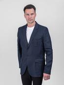Men’s Navy Irish Linen Safari Style Jacket &amp; Blazer - 50 image