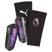 PUMA Premier League ULTRA Light Football Sleeve Shinguards - Black Purple / L image