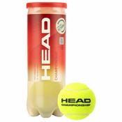 Head Championship Tennis Balls 3 Pack - Yellow image