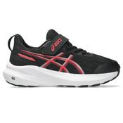 Asics GT-1000 14 PS Velcro Junior Running Shoes Black Red - Black Red / UK 13 image