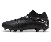 Puma Future 7 Pro Firm Ground Football Boots Black Silver - Black Silver / 8 Uk image