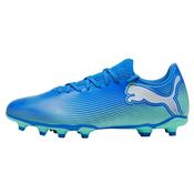 Puma Future 7 Play Firm Ground Football Boots Blue Mint - Blue / UK 10 image