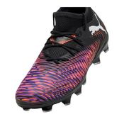 Puma Future 8 Match Firm Ground Junior Football Boots - Black Glowing Red / 2 Uk image
