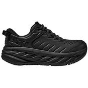 Hoka Bondi SR Leather Women's Walking Shoes Black - Black / UK 5.5 image